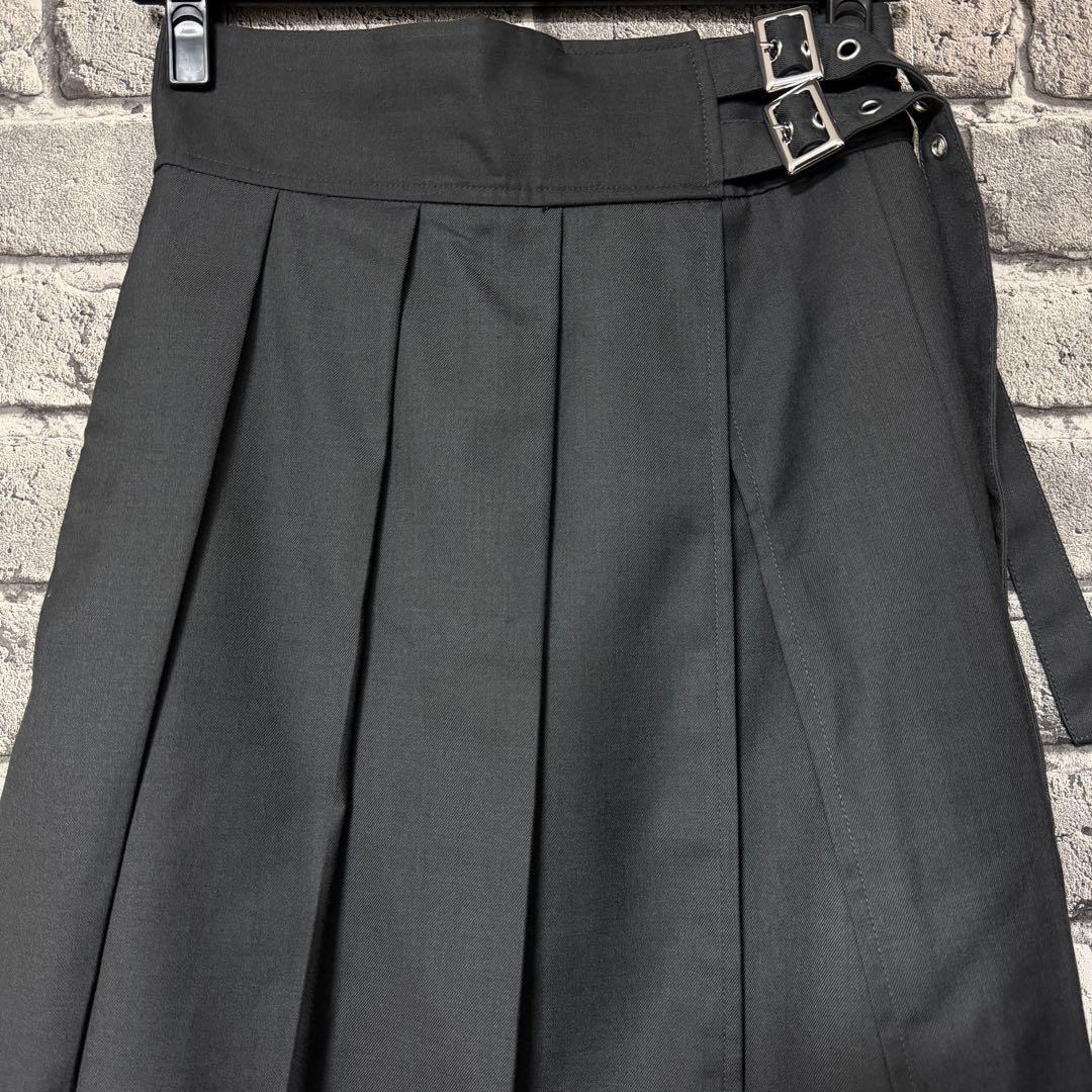 【美品】HARE　プリーツスリットスカート　グレー