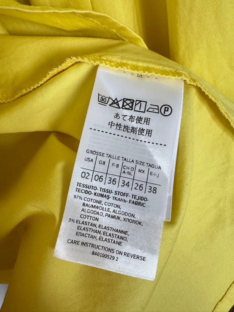 MAX&Co リボンワンピ 36 イエロー