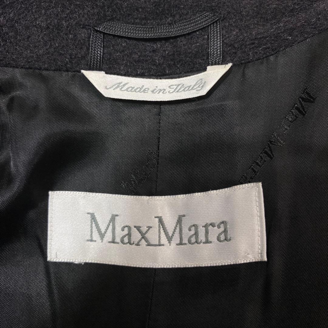 MaxMara 最高級白タグ ウールカシミヤ ダブルブレスト アイコンコート