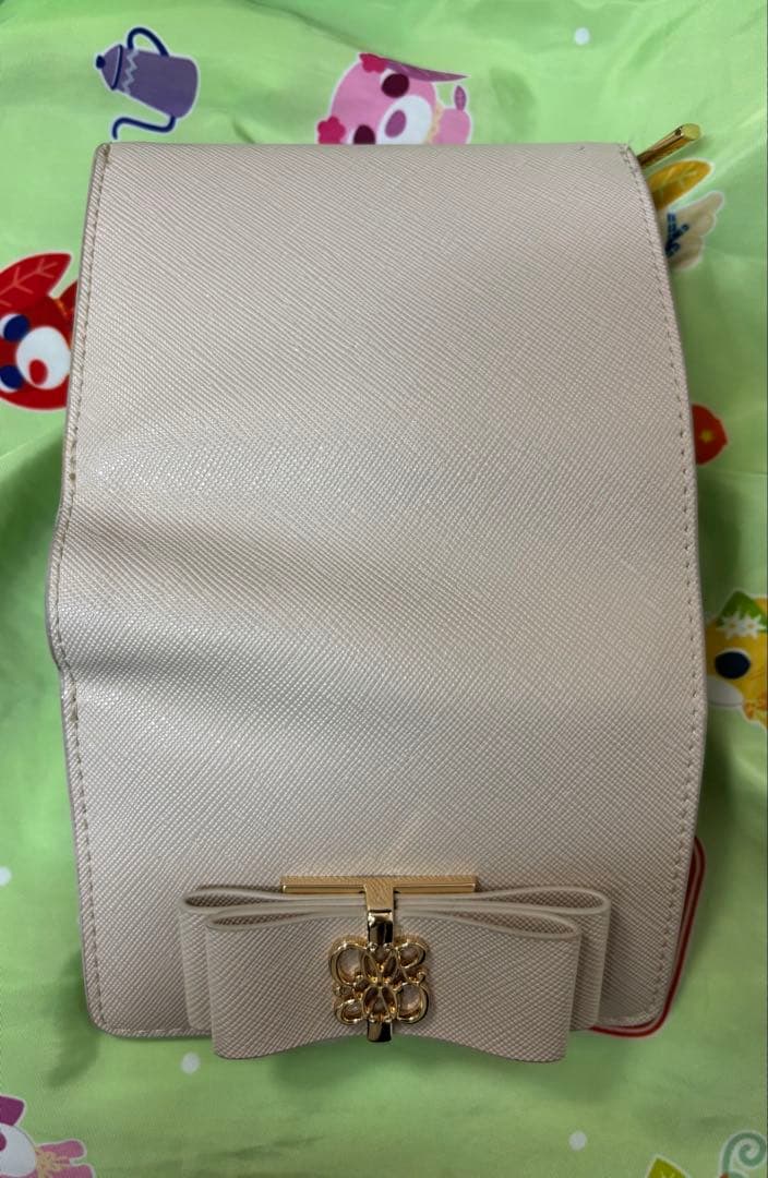 RANDA ピンク 二つ折り財布 リボン付き