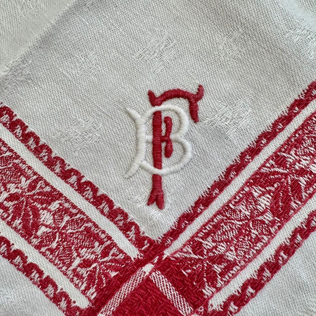 フランスアンティーク　ナフキン　モノグラム刺繍　アンティーク雑貨　フランス雑貨