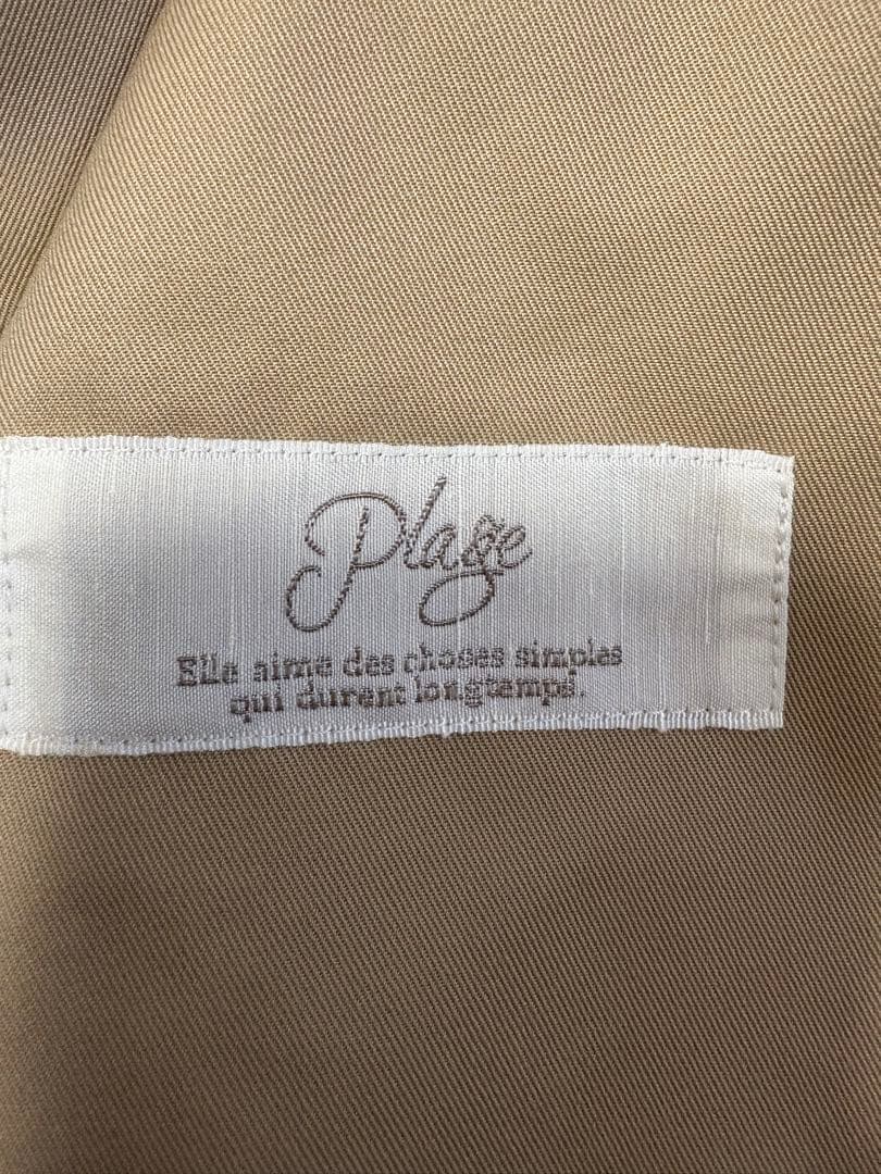 plage トレンチコート