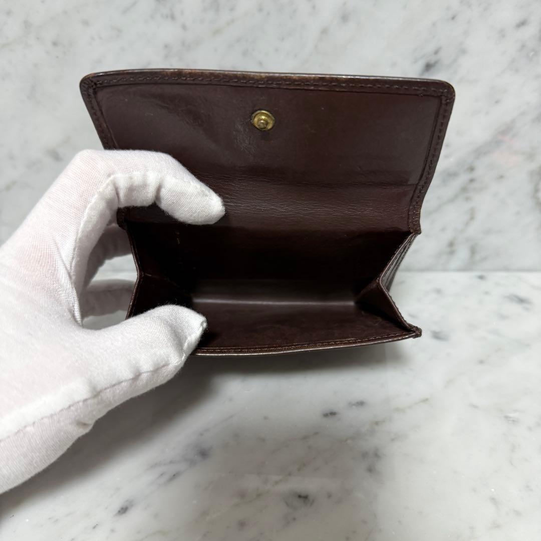90s OLD COACH オールドコーチ 二つ折り財布 本革 レザー ブラウン