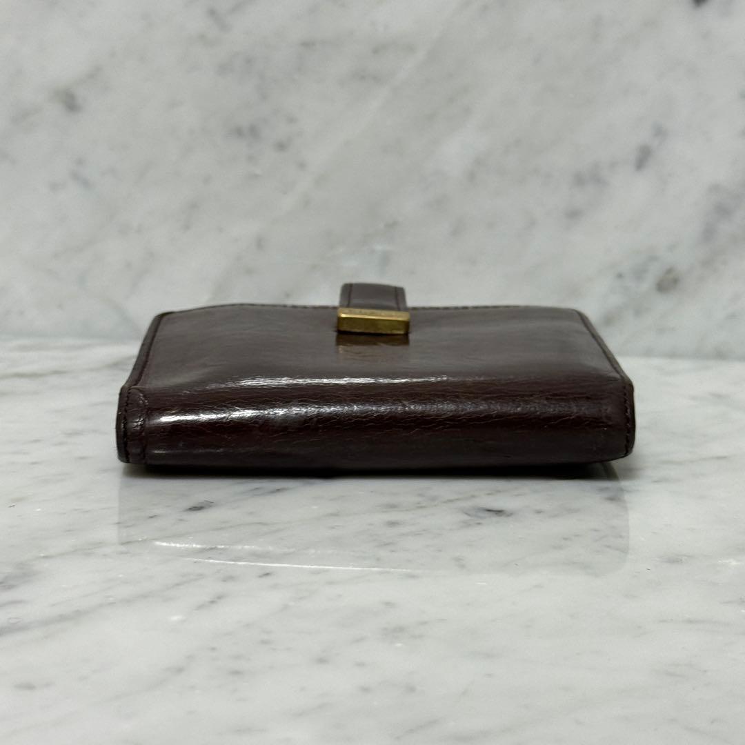 90s OLD COACH オールドコーチ 二つ折り財布 本革 レザー ブラウン