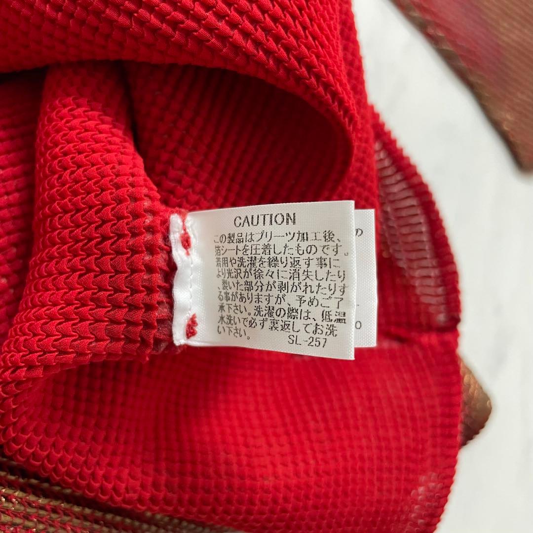 ISSEY MIYAKE プリーツ半袖カットソー ハイネック ラメ 3