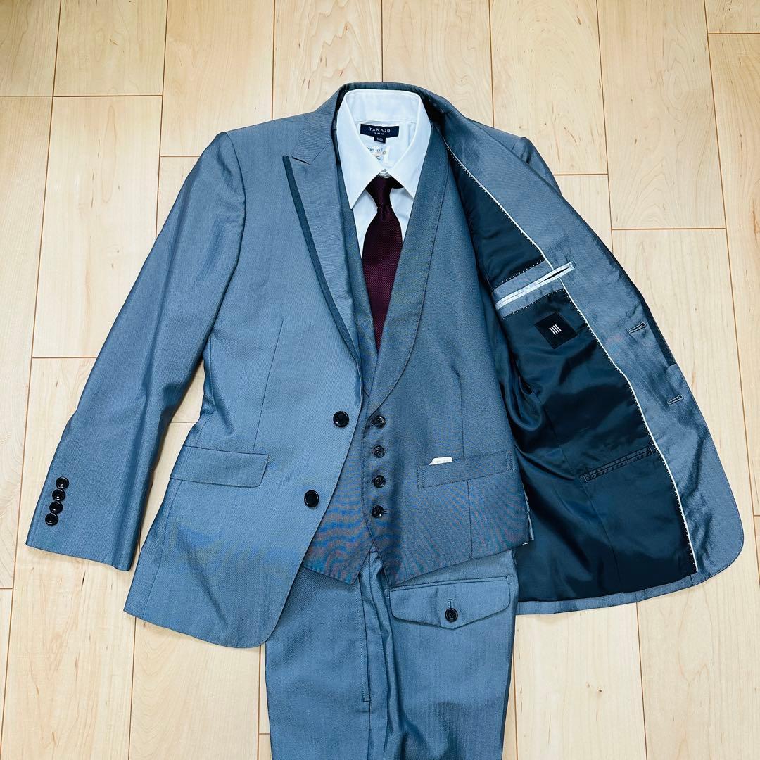 SUIT SELECT Y4 グレー スリーピーススーツ