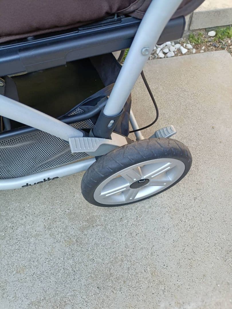Peg Perego 双子用ベビーカー グレー/ブラック　双子用バギー説明書付き