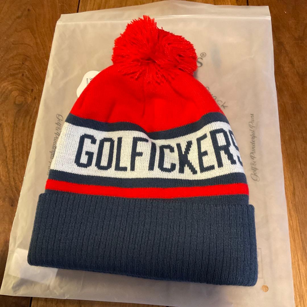 Golfickers ゴルフィッカーズ ポンポン付きニット帽