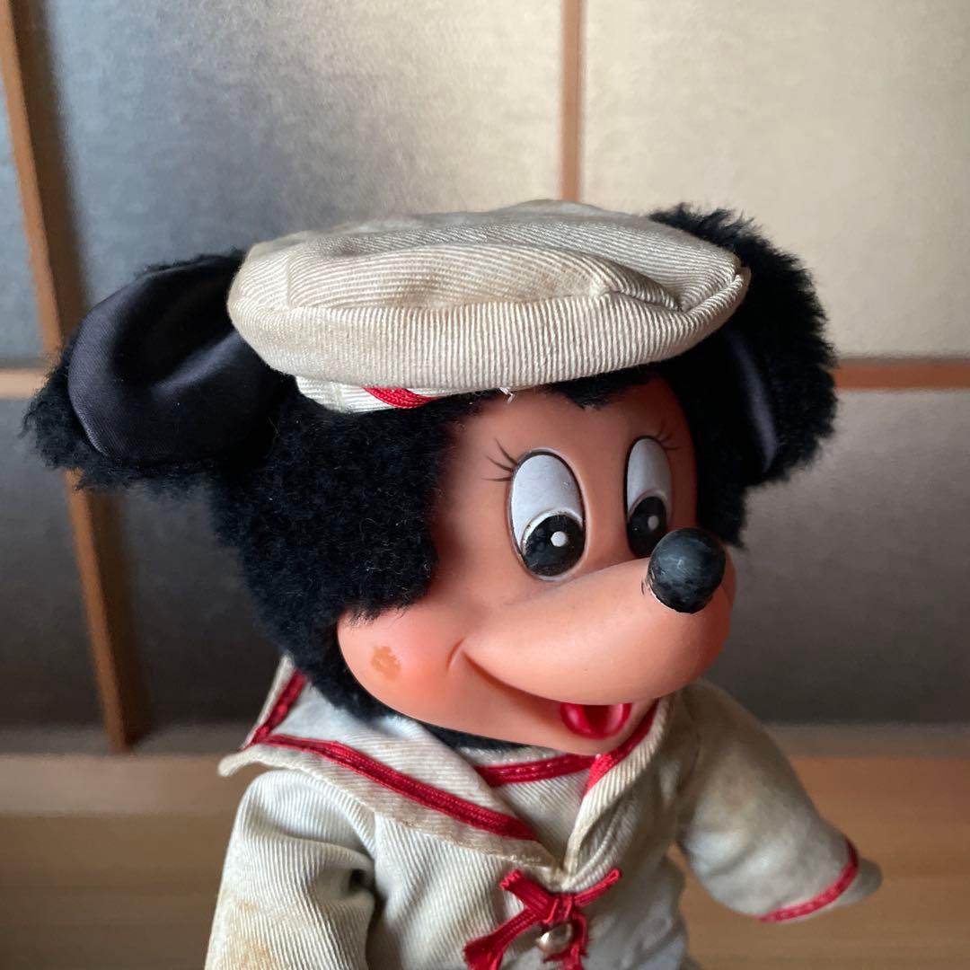 ミッキーマウス　ミニーマウス　ヤングエポック　昭和レトロ　ぬいぐるみ　当時物