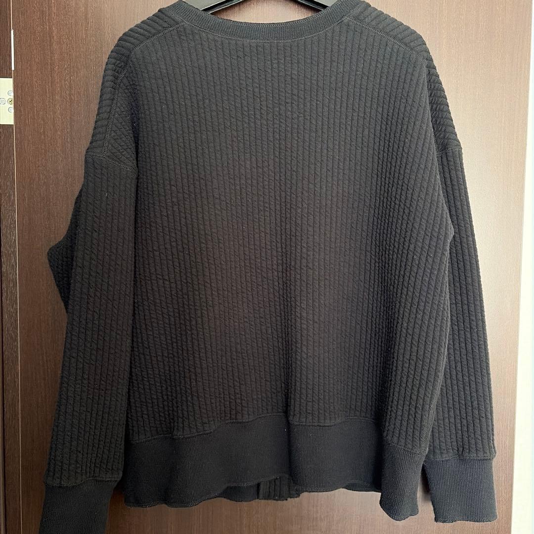 定価22000円　beardsleyビアズリー キルト風スナップカーディガン　黒