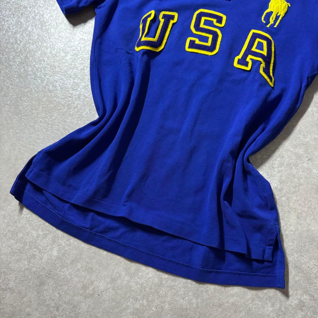 00s ラルフローレン USA ビッグポニー ポロシャツ y2k 平成ギャル