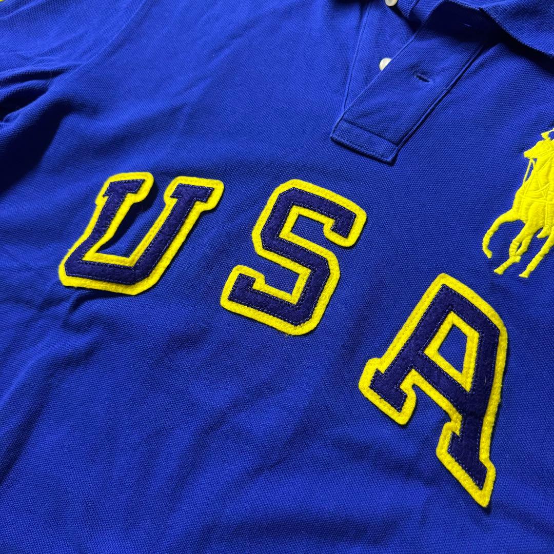00s ラルフローレン USA ビッグポニー ポロシャツ y2k 平成ギャル