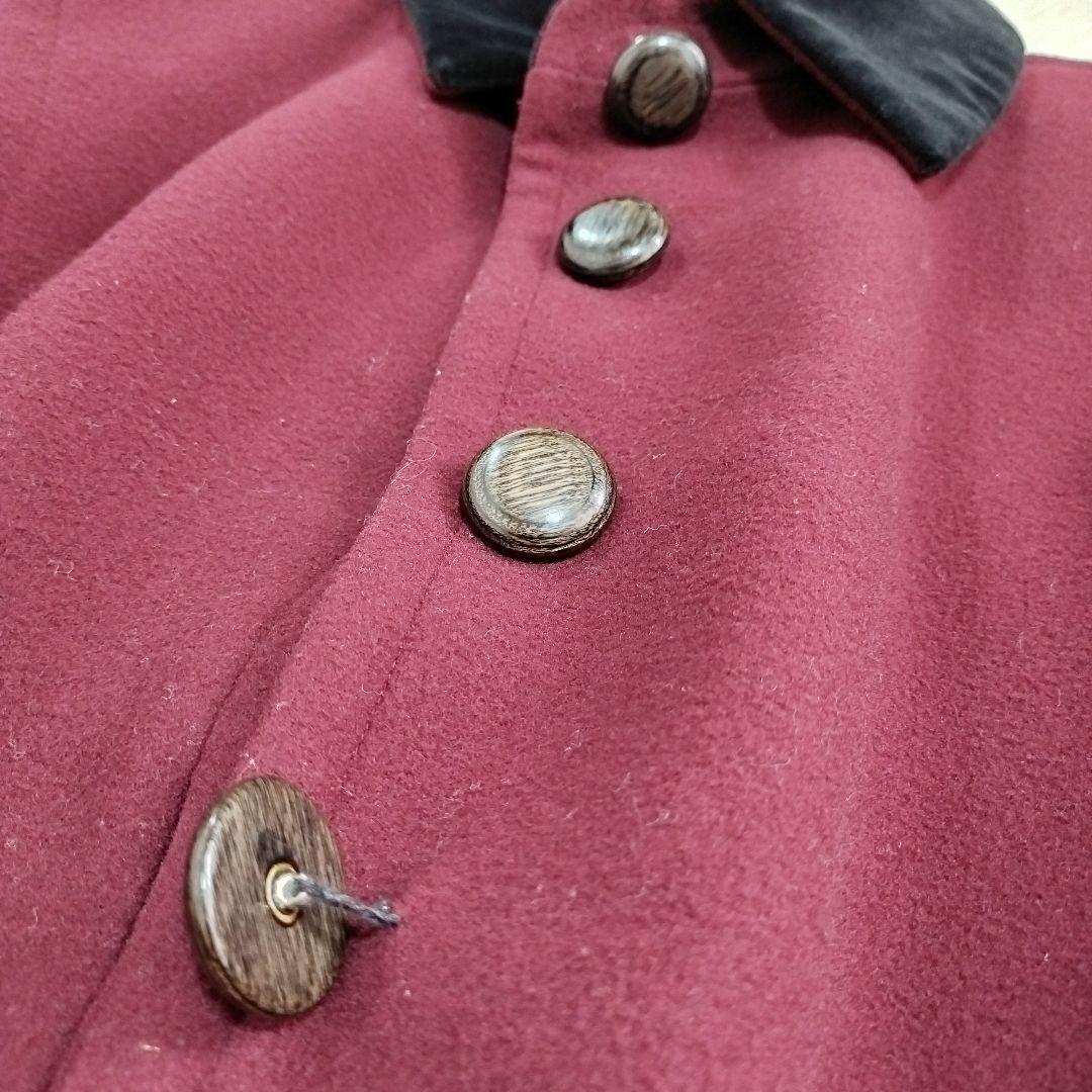 18453✨️イヴサンローラン ヴィンテージ ロングコート ベルベット フレア