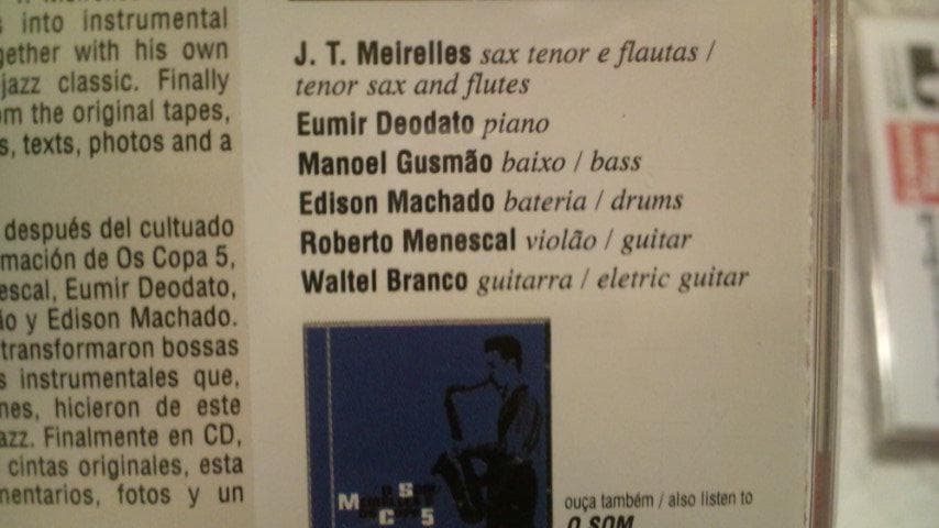 Meirelles Os Copa 5★O Novo Som/JazzBossa