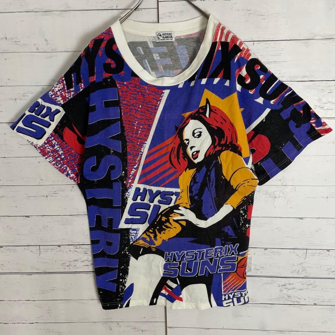 【即完売】 ヒステリックグラマー ヴィクセンガール 総柄 Tシャツ 希少 L