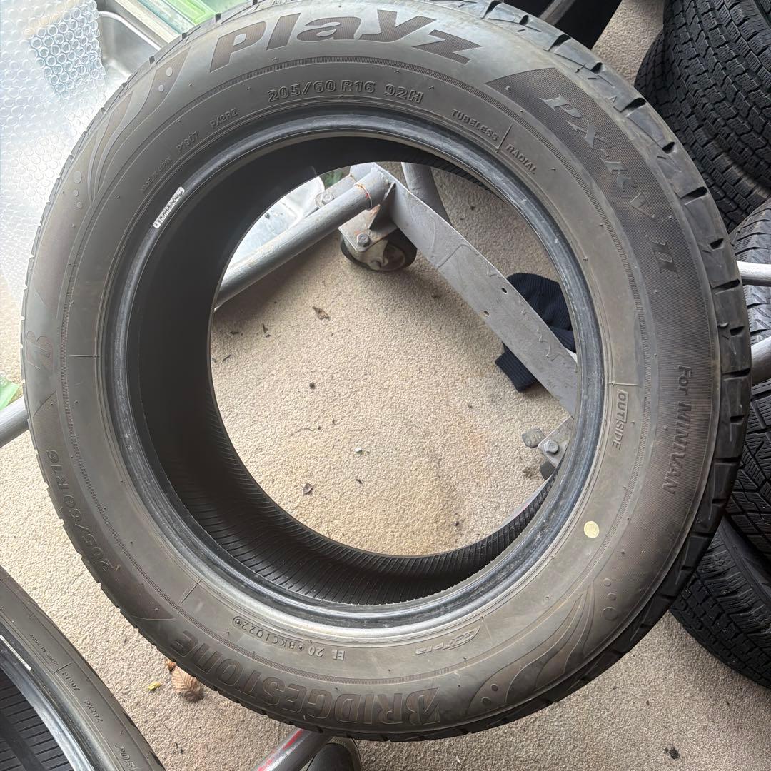 205/60R16 ブリヂストン PLAYZ PX-RVⅡ 2022中古夏2本②