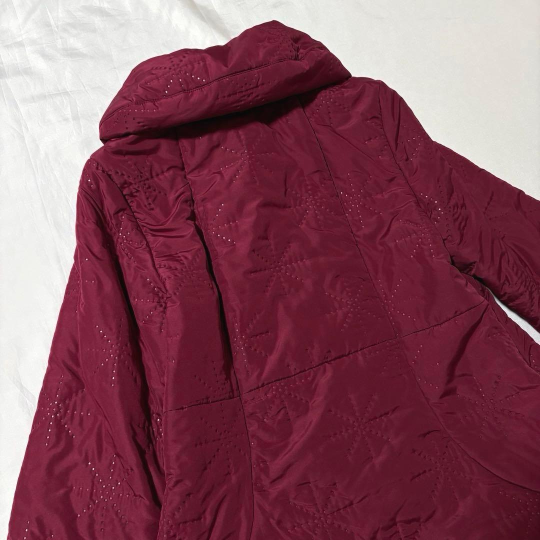 【美品】ホコモモラ パンチング 中綿 ロングコート 裏ボア ふわふわ　Aライン