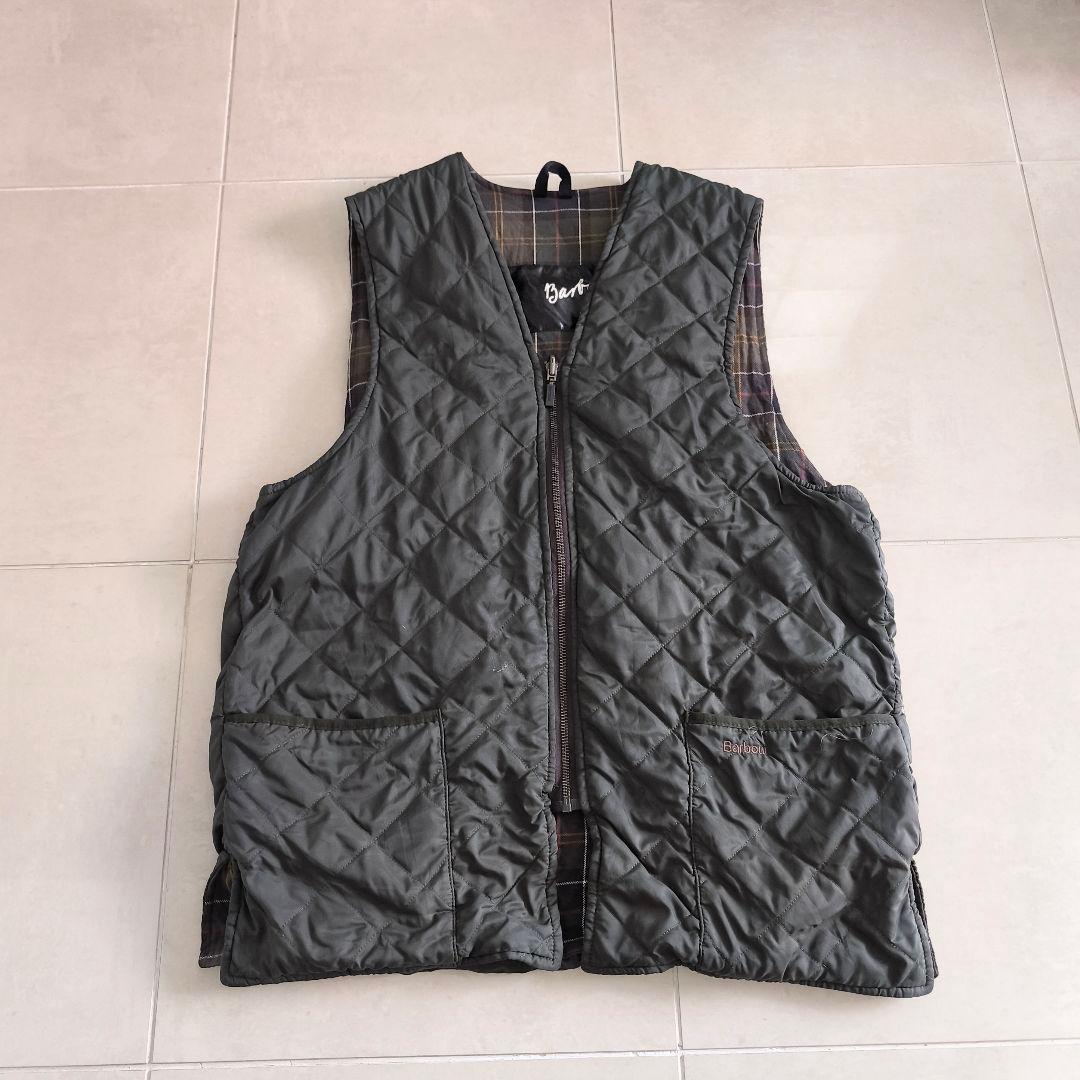 Barbour　バブアー　リバーシブル　チェック　キルティングベスト