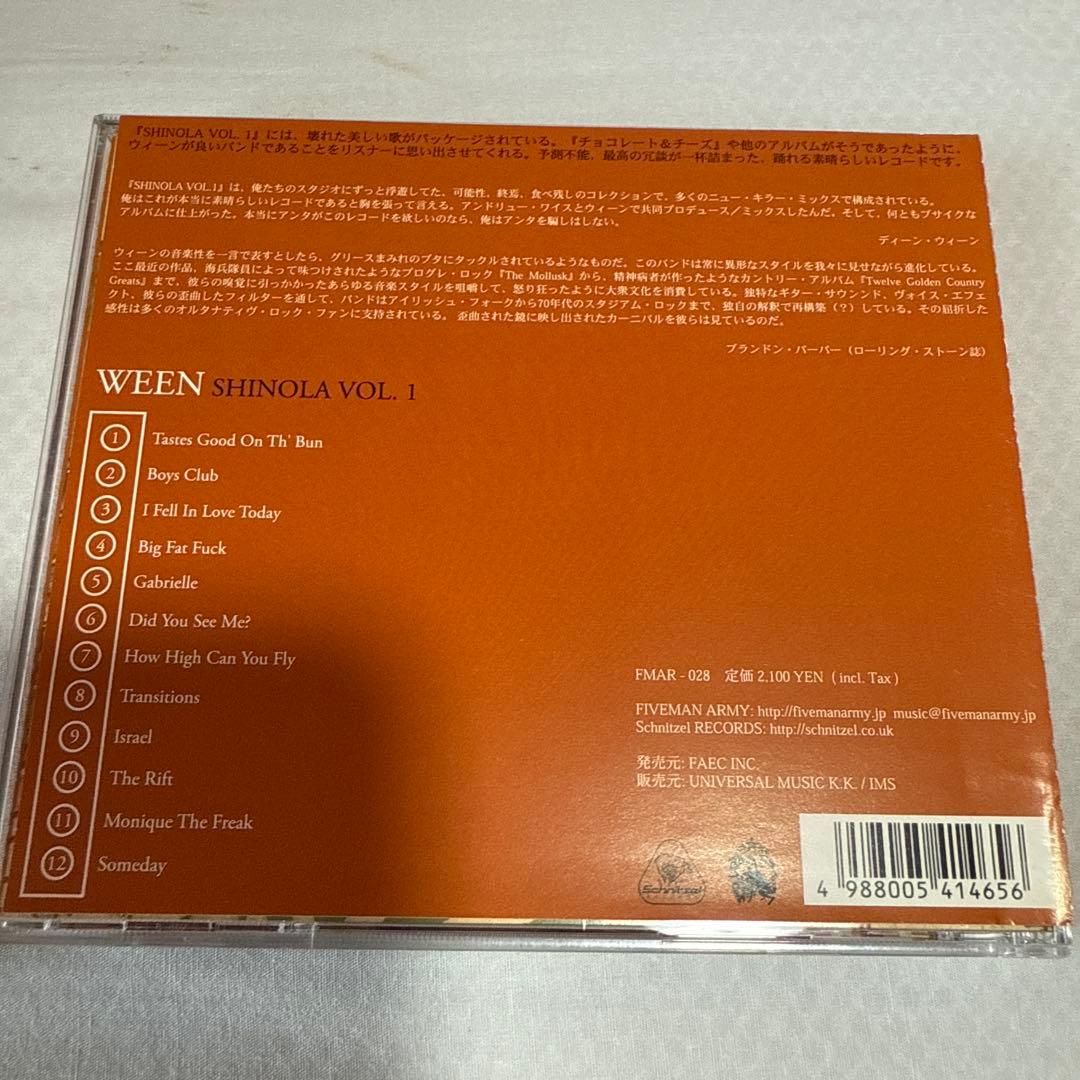 WEEN SHINOLA Vol.1 直輸入盤