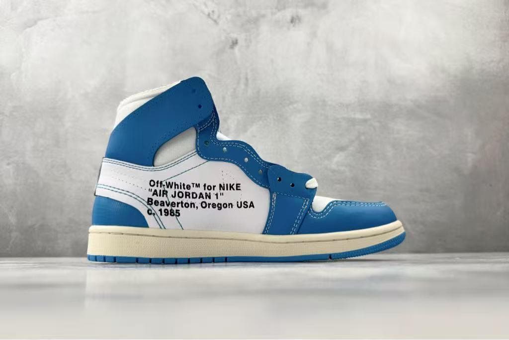 Off-White × Nike Air Jordan 1 UNC 27cm