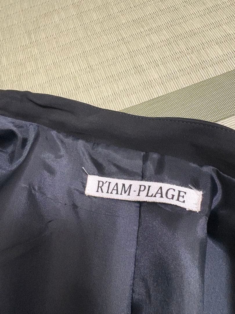 サッチ様用プラージュ　ジャケット ノーカラー　黒　R'IAM PLAGE