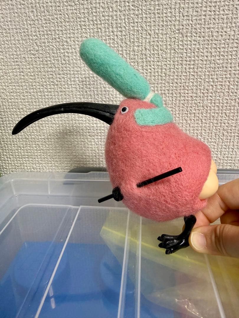 シ*イ様 シリトリ　サインあり　ボバンチ　ハンドメイド　ワンフェス　人形　鳥　お