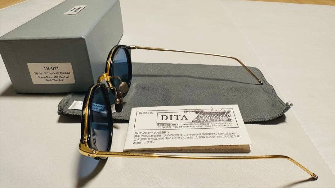 【中古品】THOM BROWNE TB-011 サングラス 49サイズ