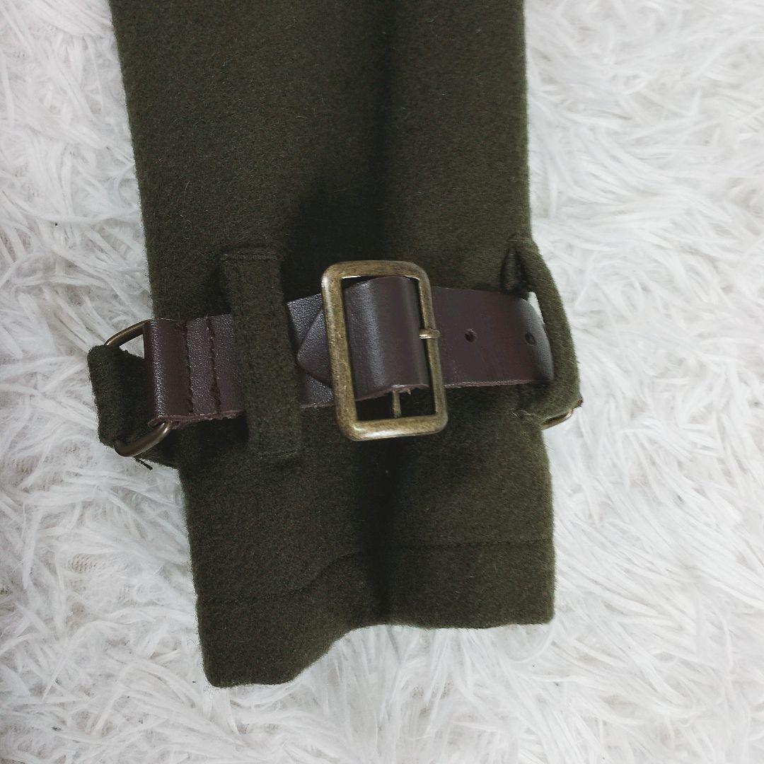 【美品】AVIREX アビレックス ミリタリー コート刺繍ワッペン カーキ