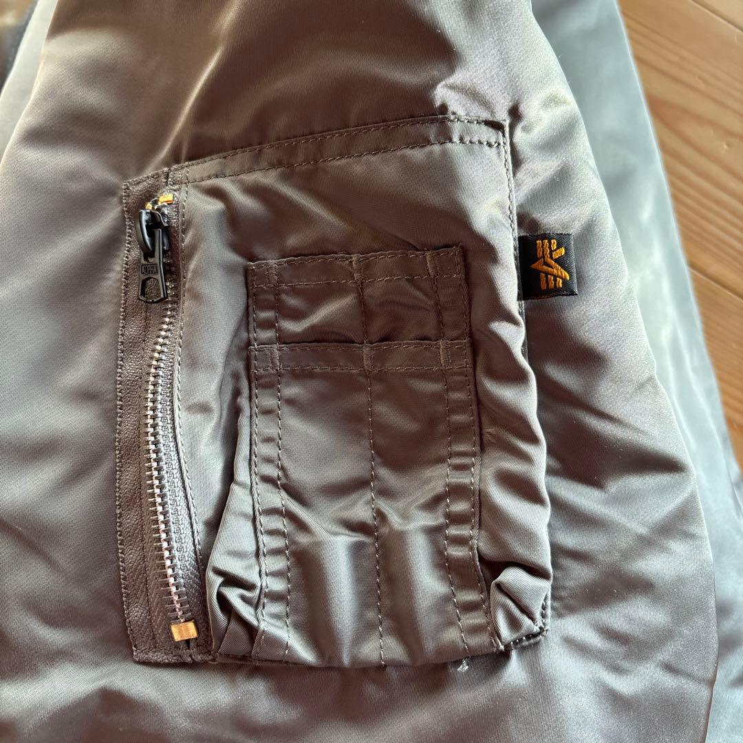 ALPHA INDUSTRIES MA-1 フライトジャケット M カーキ
