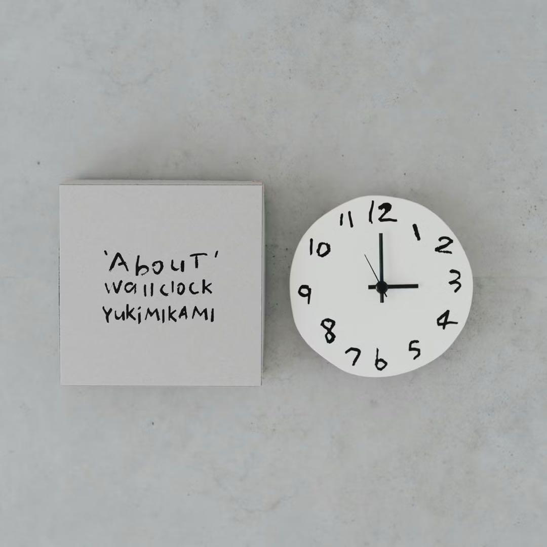 ' About ' wall clock 壁掛け時計　YUKI MIKAMI
