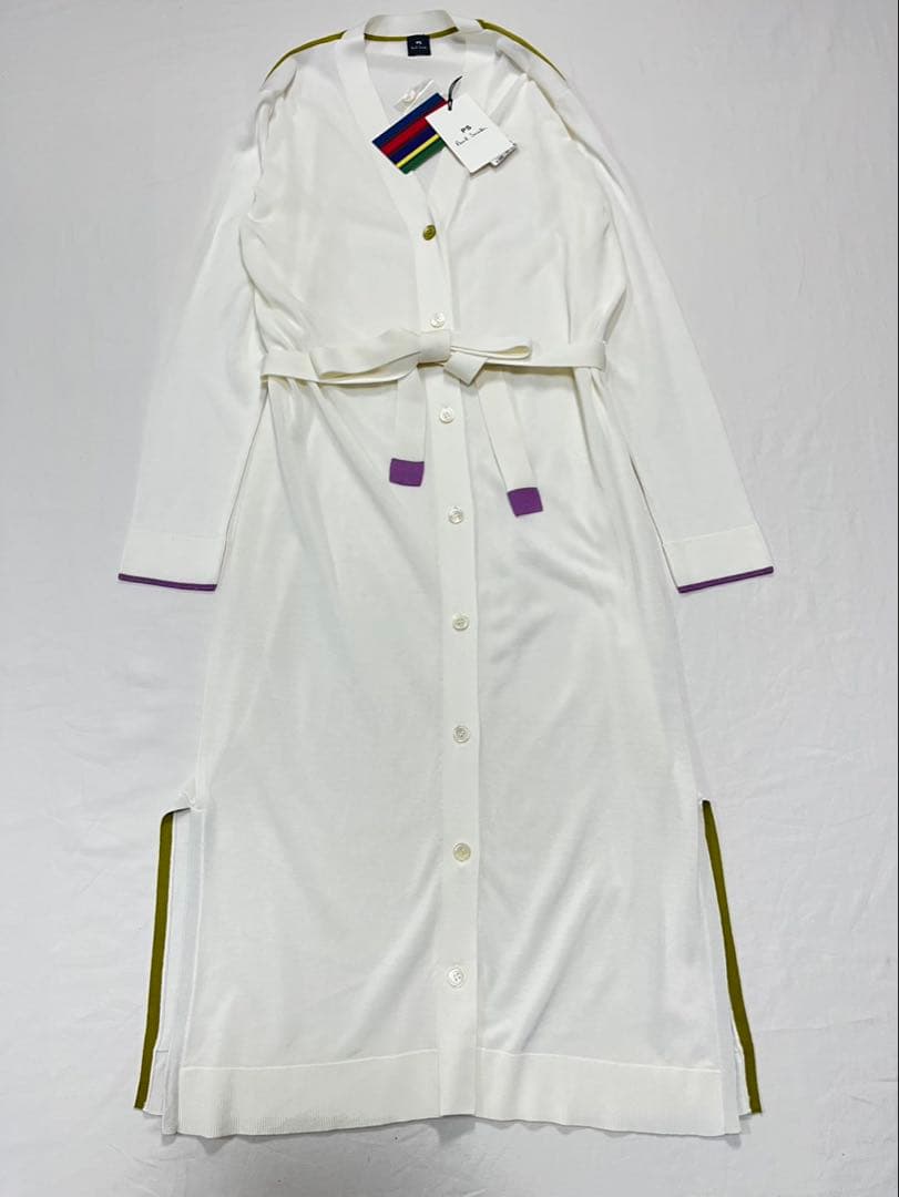 新品✨PS Paul Smith ポールスミス　ロングカーディガン　M ホワイト