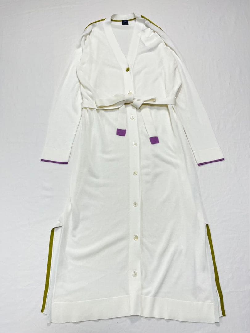 新品✨PS Paul Smith ポールスミス　ロングカーディガン　M ホワイト