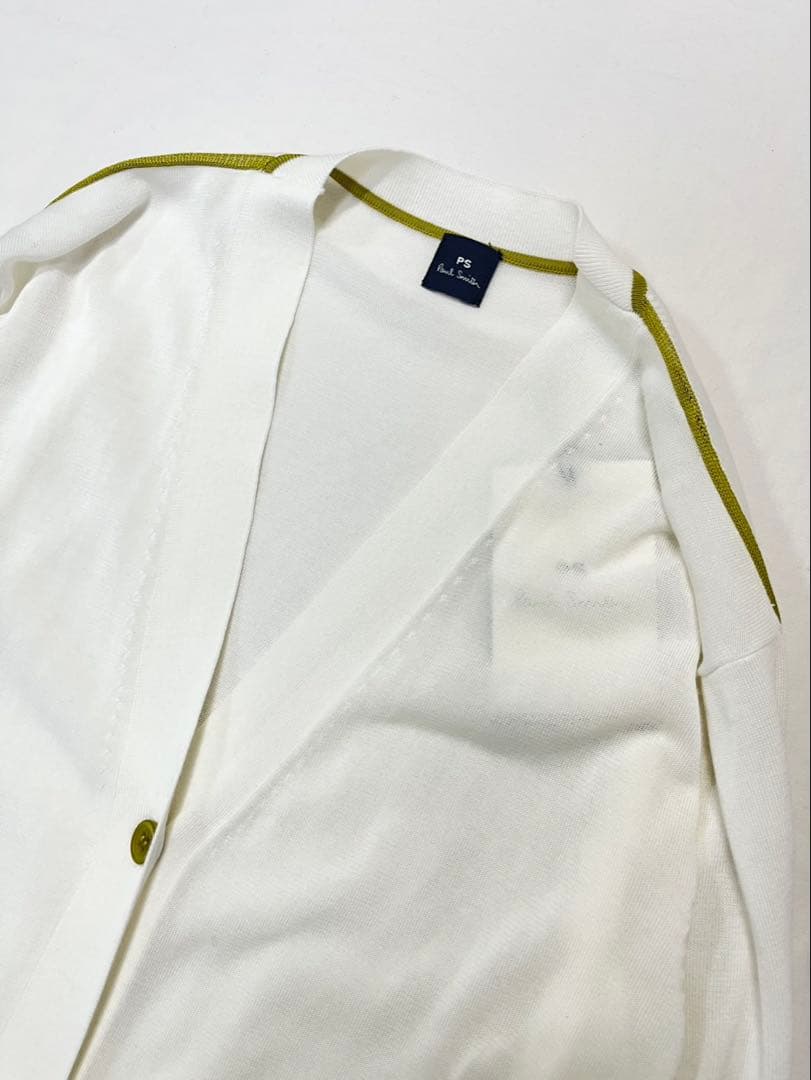 新品✨PS Paul Smith ポールスミス　ロングカーディガン　M ホワイト