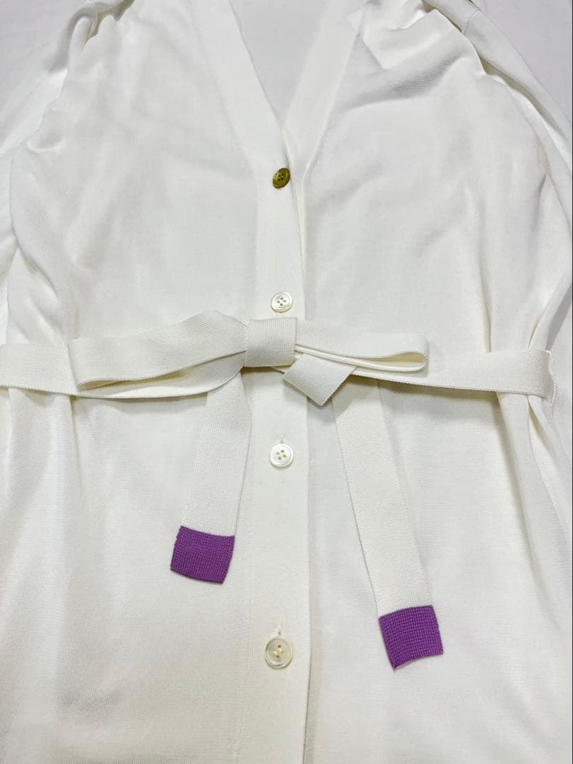 新品✨PS Paul Smith ポールスミス　ロングカーディガン　M ホワイト