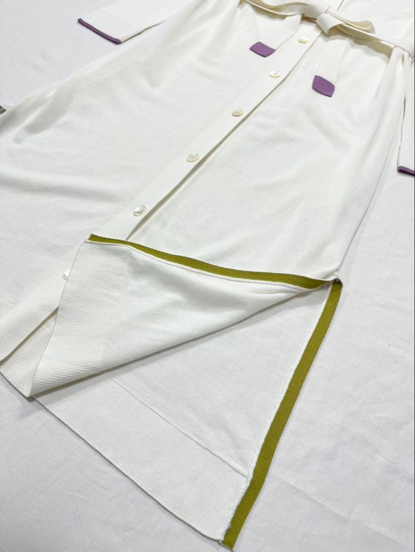 新品✨PS Paul Smith ポールスミス　ロングカーディガン　M ホワイト