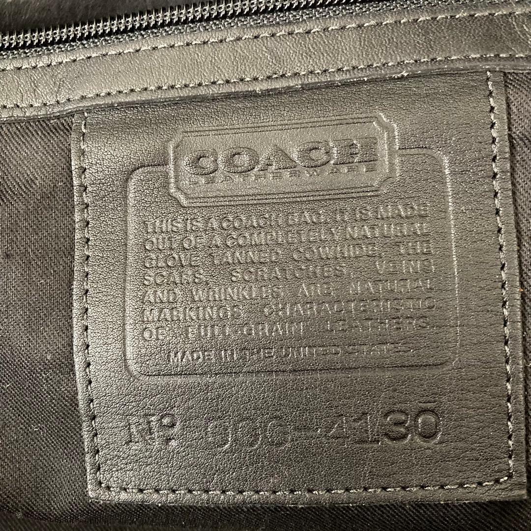 美品 COACH オールドコーチ 大容量ボストンバッグ USA製 ブラック