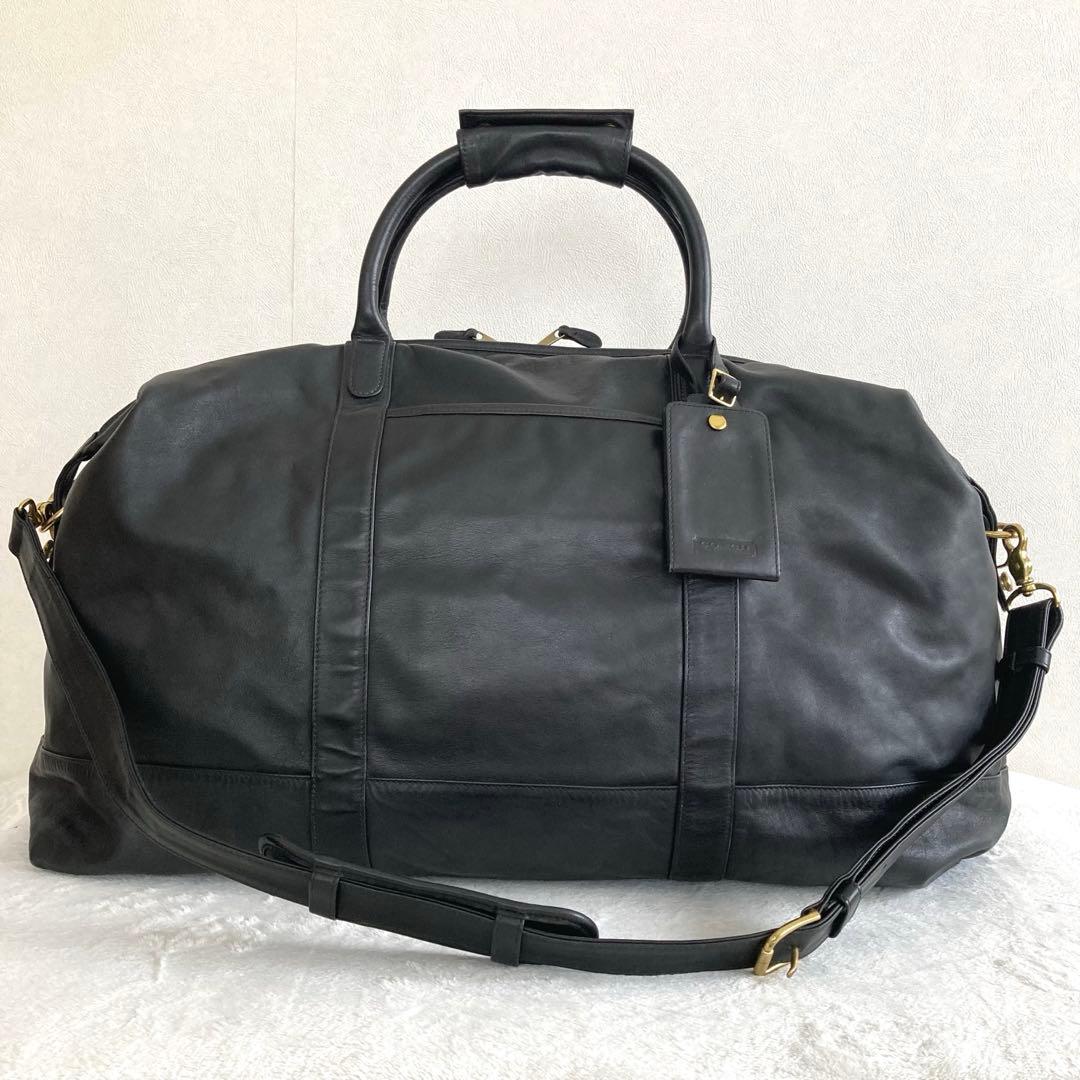 美品 COACH オールドコーチ 大容量ボストンバッグ USA製 ブラック