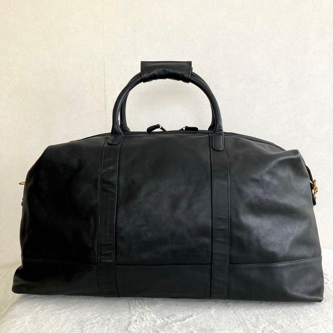美品 COACH オールドコーチ 大容量ボストンバッグ USA製 ブラック