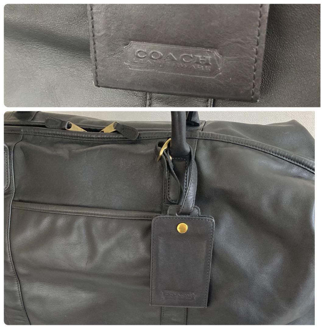 美品 COACH オールドコーチ 大容量ボストンバッグ USA製 ブラック