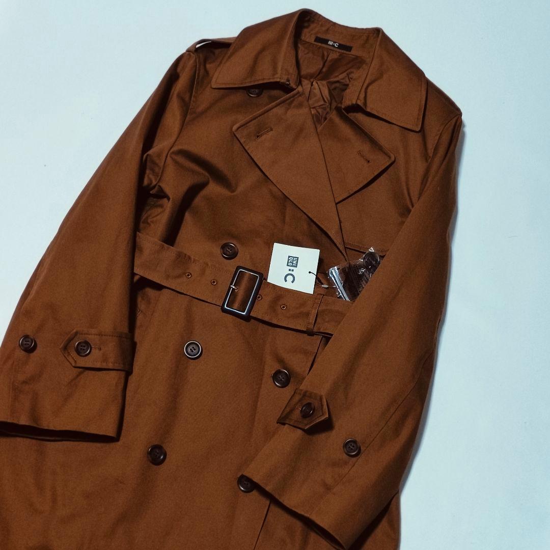 12,900円　ユニクロ　シー　UNIQLO: C　トレンチコート　ブラウン