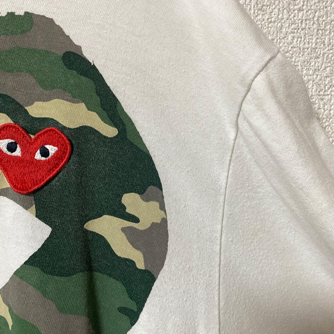 プレイ コムデギャルソン 迷彩 Tシャツ