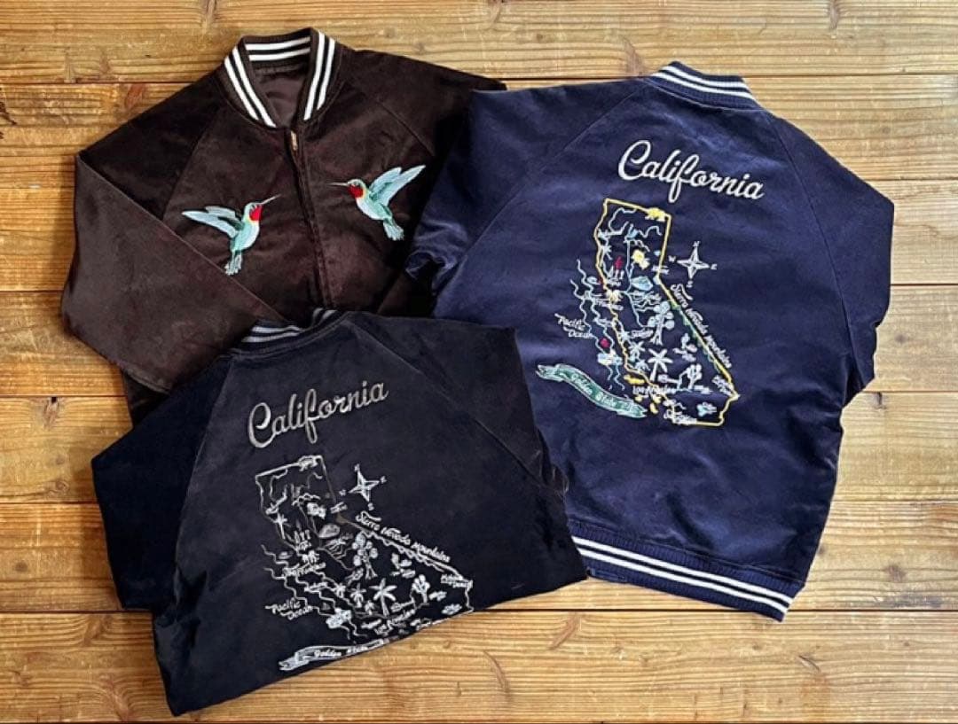 スタンダードカリフォルニア　スーベニア ジャケット　navy Ｌ