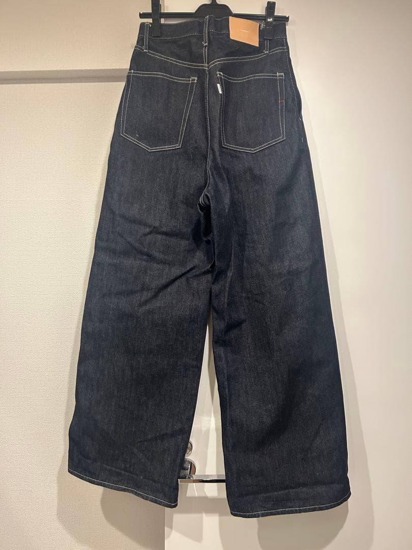 【未使用に近い】Selvage Denim TwoTuck Wide Pants