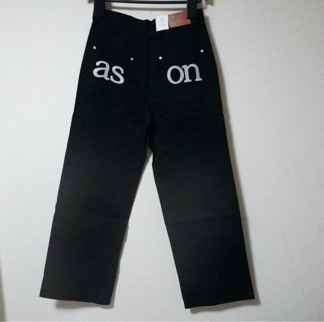 as\"on アズオン SMOG WIDE PANTS ブラック ason 韓国
