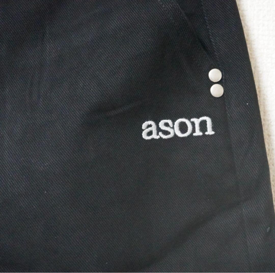as\"on アズオン SMOG WIDE PANTS ブラック ason 韓国