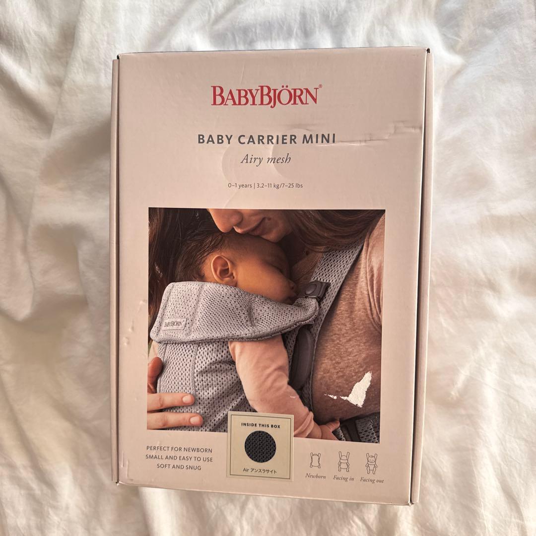 【美品】BABYBJÖRN BABY CARRIER MINI エアリーメッシュ