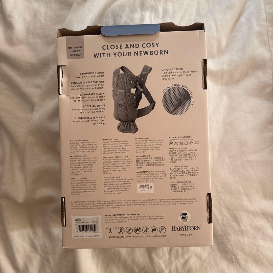 【美品】BABYBJÖRN BABY CARRIER MINI エアリーメッシュ