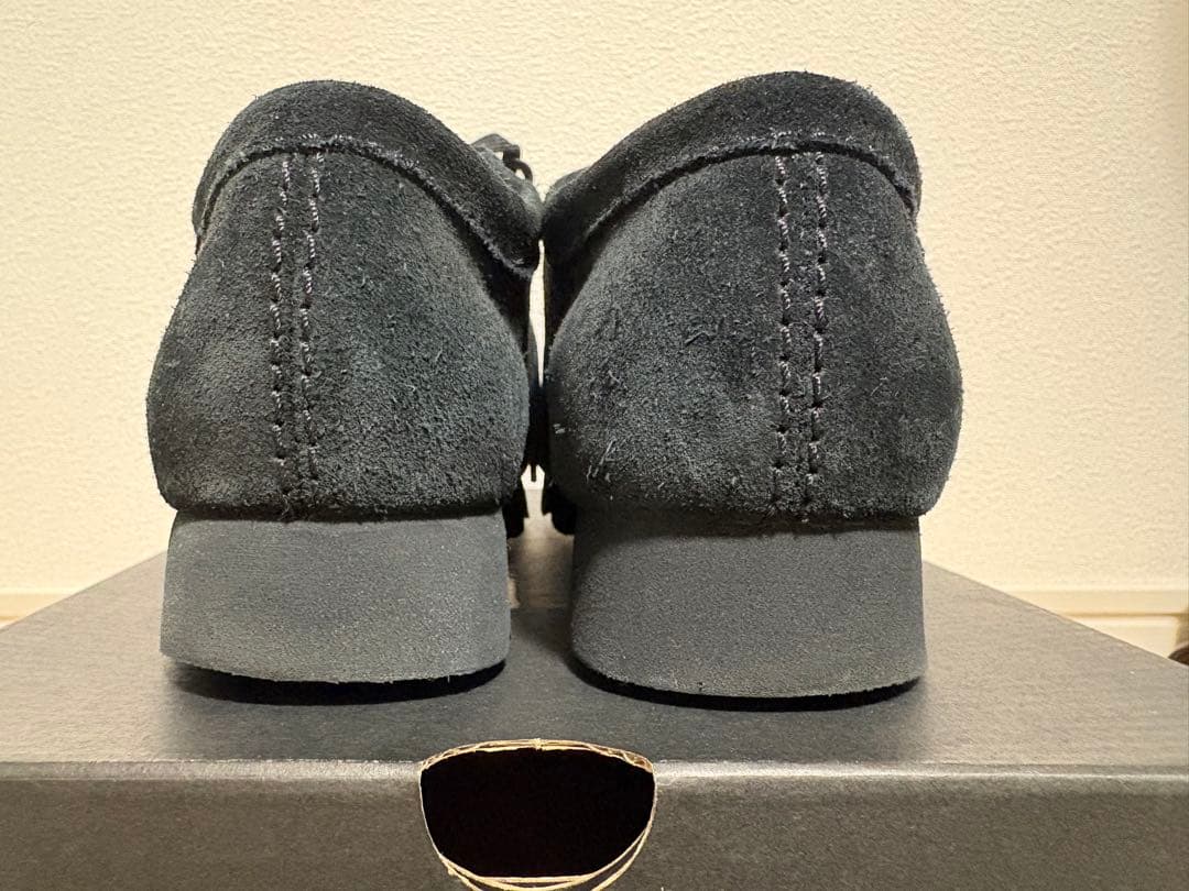 ClarksワラビーGORE-TEX 黒スエード UK7 25.0