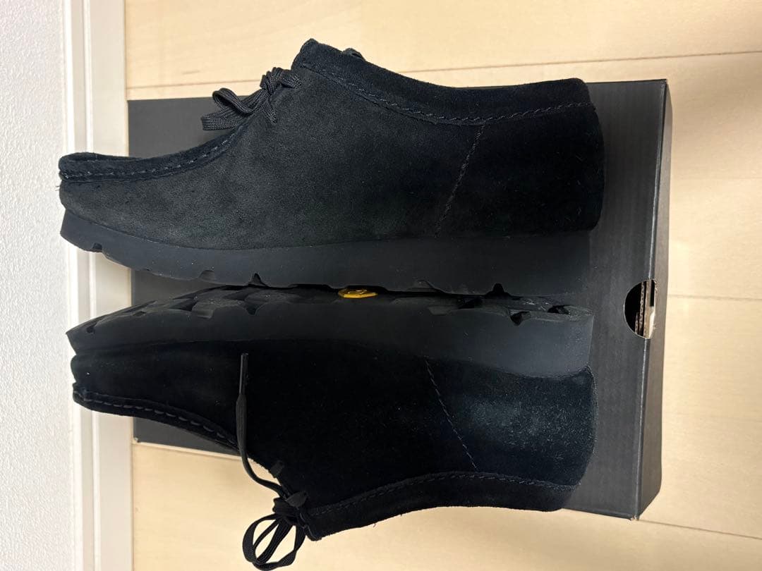 ClarksワラビーGORE-TEX 黒スエード UK7 25.0
