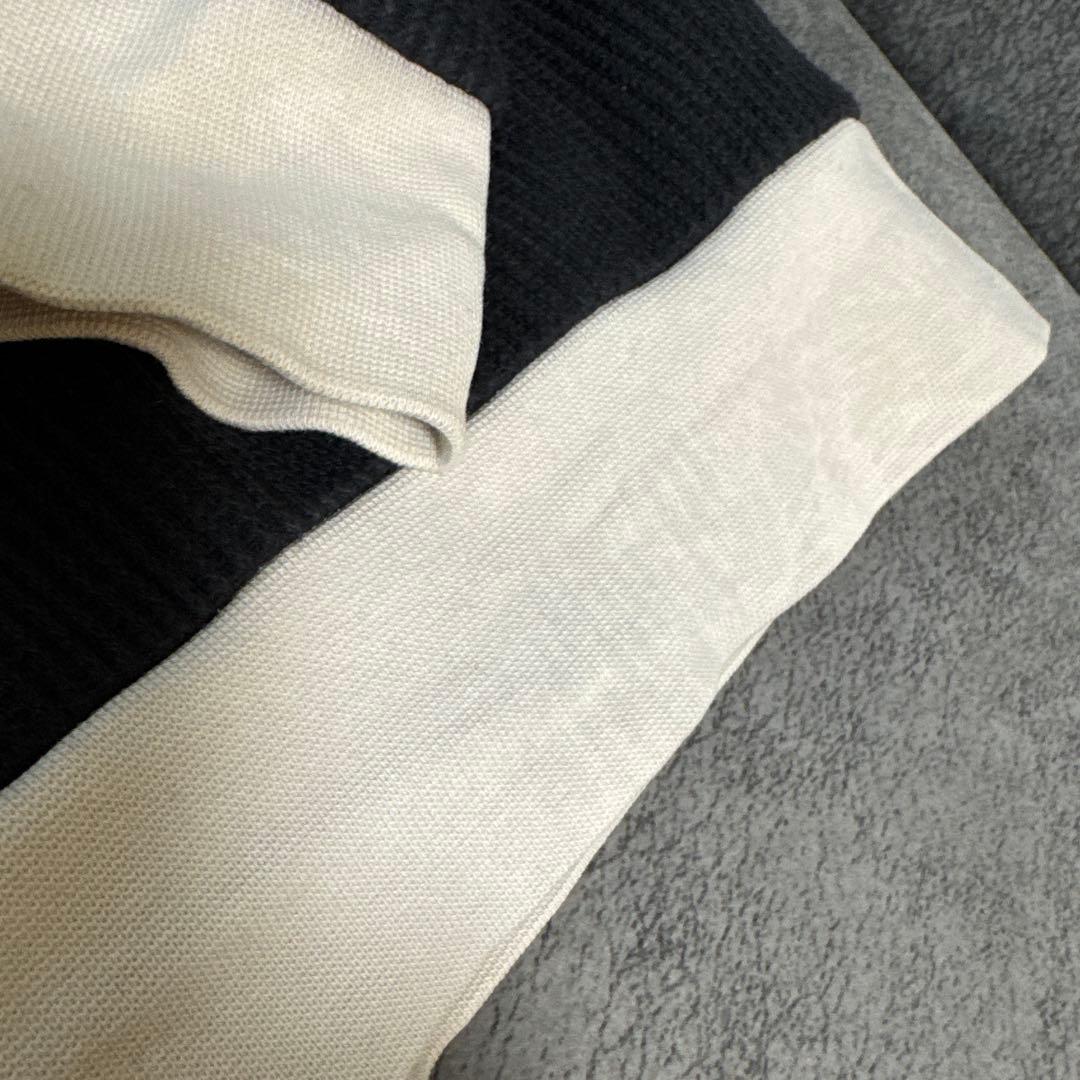 ★adidas ジップアップジャケット ブラック/アイボリー★Mサイズ
